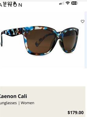 Kaenon Cali Women's Sunglasses - Tidepool Gold Frame with Polarized Brown Lens